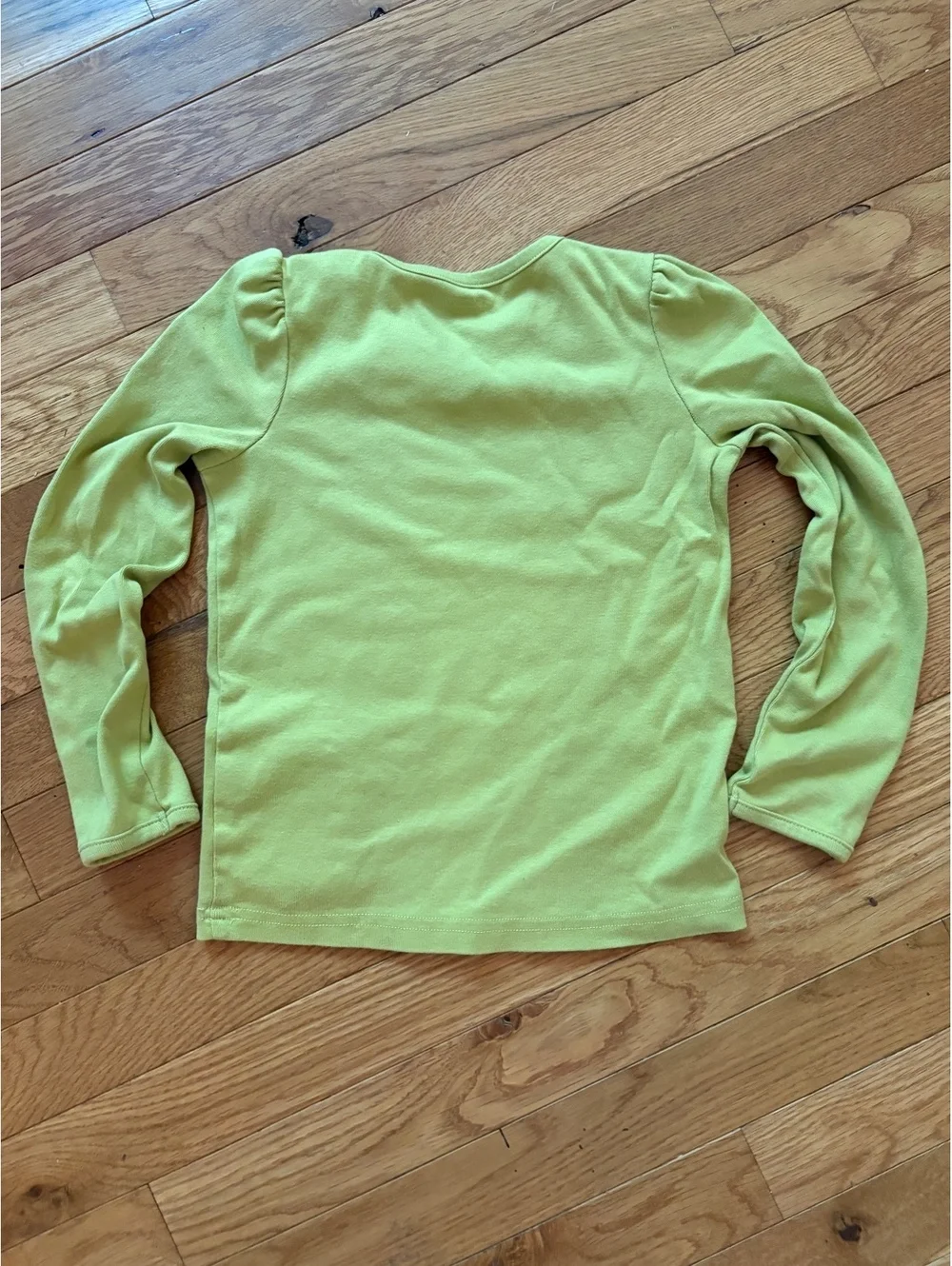 Gymboree Girls' Green Long Sleeve Cotton Shirt with Heart and Gingerbread House